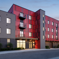 Digital rendering of Brookley Flats, a new building featuring 45 new affordable homes in Jamaica Plain