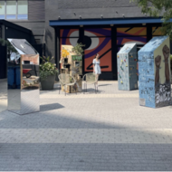 Photograph of the Be the Change exhibition. 