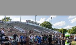 Mayor Wu at White Stadium with BPS Students